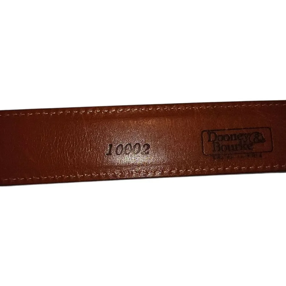 Dooney & Bourke Belt Size 100/40 Men's Brown Curried Bridle Leather 10002 USA Go